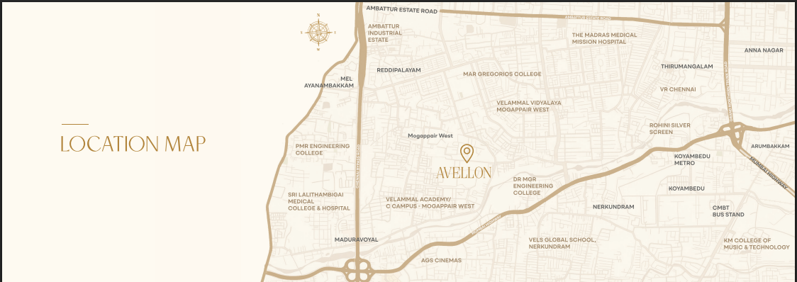 Indira Avellon Official Location Map